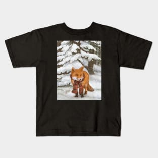 Winter Fox Kids T-Shirt